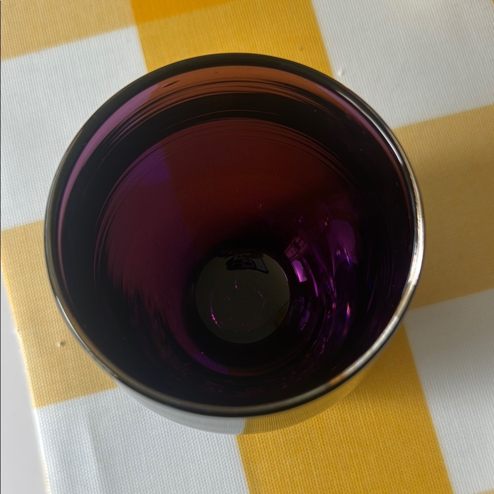 Purple Glassy Baby  Candle Holder